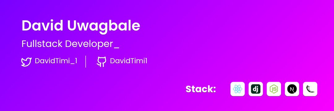 David Uwagbale - Portfolio